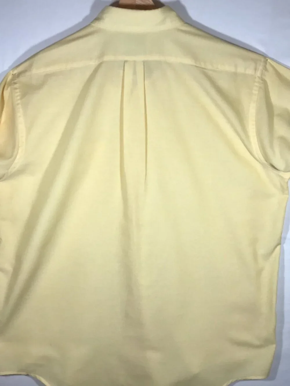 Cabela's Men's 17.5 XXL Yellow Long Sleeve Button Up Button Down Collar Shirt